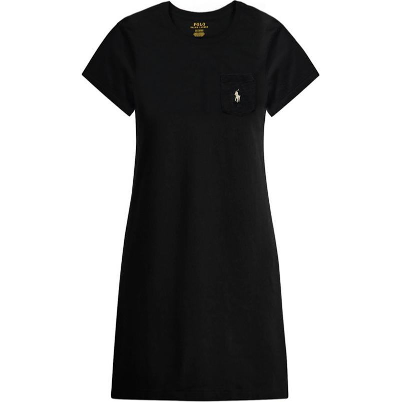 Polo Ralph Lauren Женское черное платье с коротким рукавом
Polo Ralph Lauren Женское черное платье с коротким рукавом