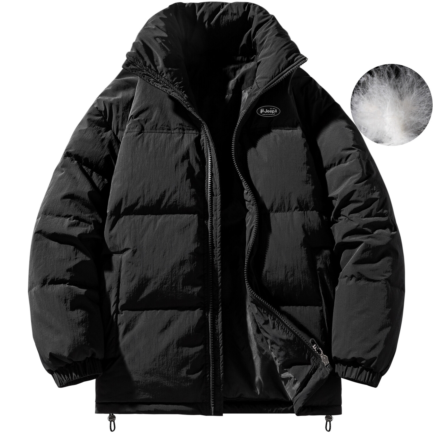 Пуховик унисекс Jeep, черный
Пуховик унисекс Jeep, черный
