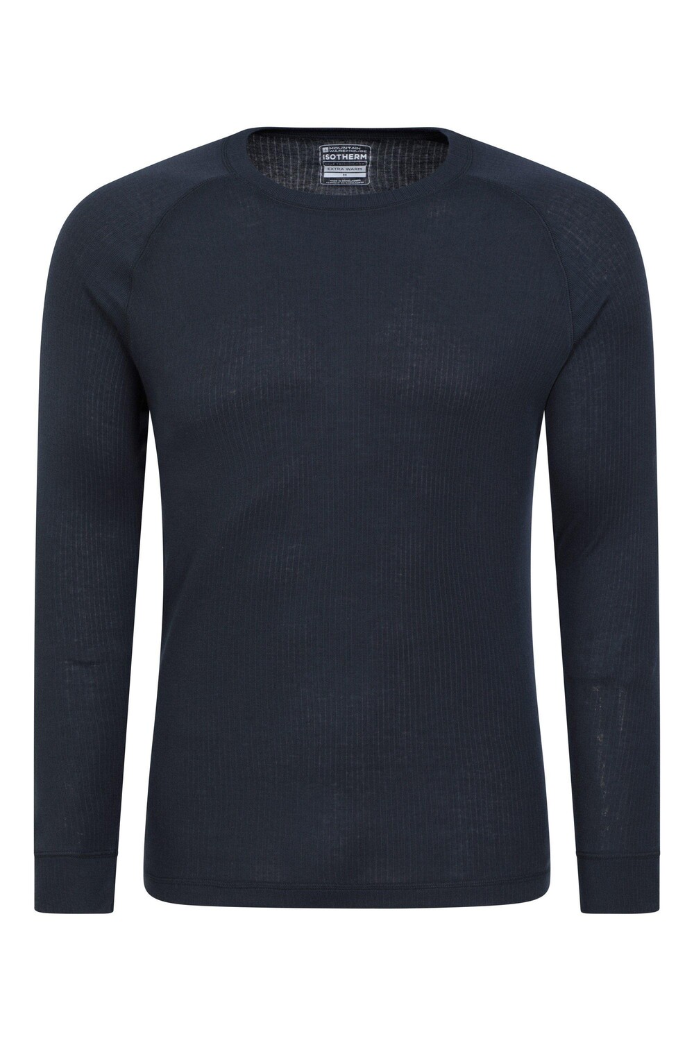 Топ с длинными рукавами и круглым вырезом, дышащий термо-базовый слой Mountain Warehouse, синий, Черный, Топ с длинными рукавами и круглым вырезом, дышащий термо-базовый слой Mountain Warehouse, синий