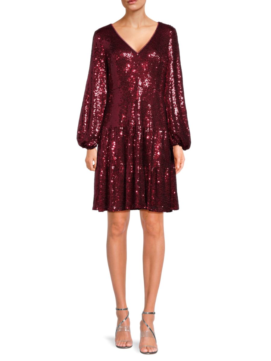 Мини-платье, украшенное пайетками Focus by Shani, бордовый
Мини-платье, украшенное пайетками Focus by Shani, бордовый