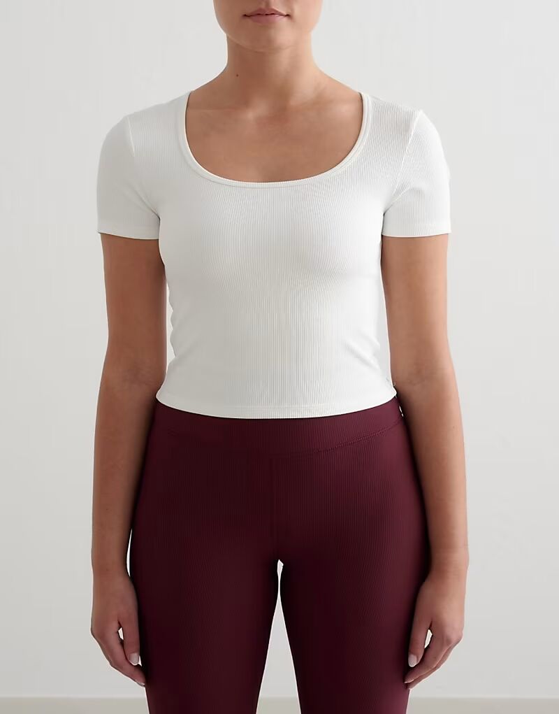 Футболка White с короткими рукавами в рубчик белого цвета Aim'N, Белый, Футболка White с короткими рукавами в рубчик белого цвета Aim'N
Футболка White с короткими рукавами в рубчик белого цвета Aim'N, Белый, Футболка White с короткими рукавами в рубчик белого цвета Aim'N