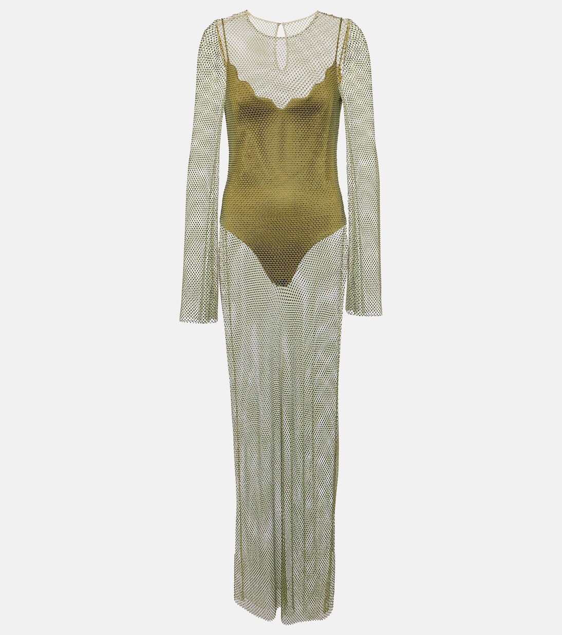 Платье макси gloria с кристаллами Galvan, зеленый
Платье макси gloria с кристаллами Galvan, зеленый