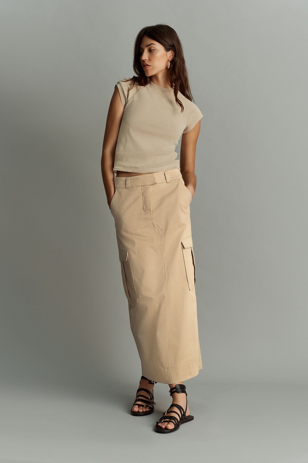 Юбка миди в стиле милитари Next, серый
Юбка миди в стиле милитари Next, серый