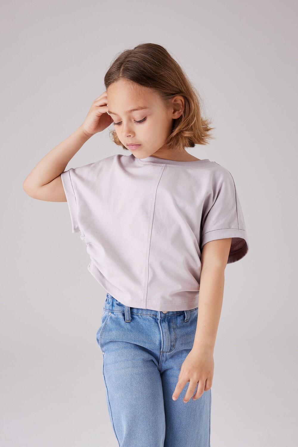 Укороченная футболка Mira со сборками по бокам для девочек Smallsaints, фиолетовый
Укороченная футболка Mira со сборками по бокам для девочек Smallsaints, фиолетовый