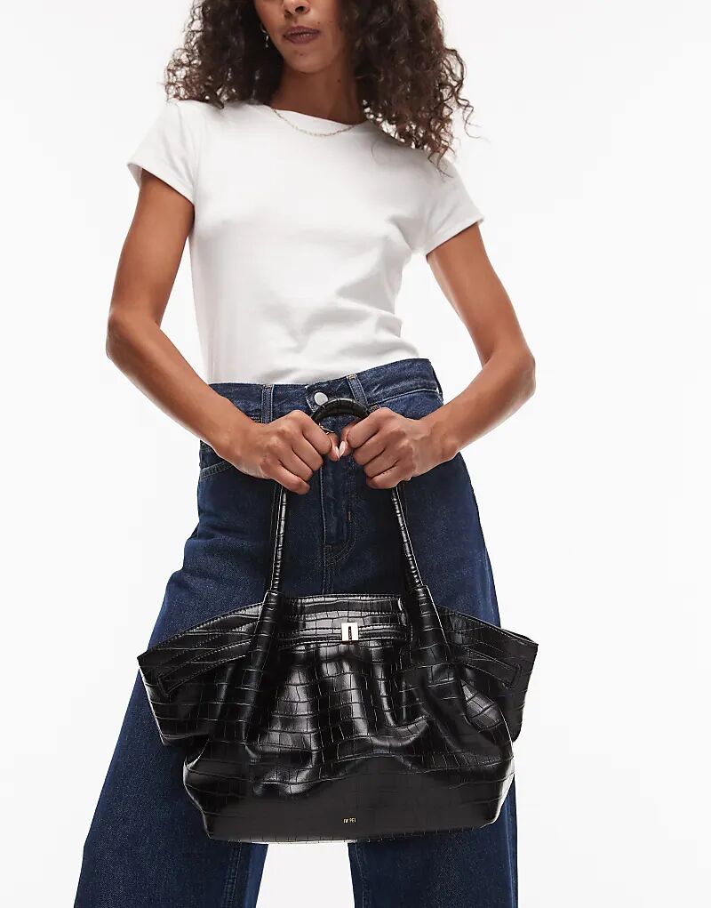 Сумка-шоппер JW PEI Hana среднего размера из черной крокодиловой кожи
Сумка-шоппер JW PEI Hana среднего размера из черной крокодиловой кожи
