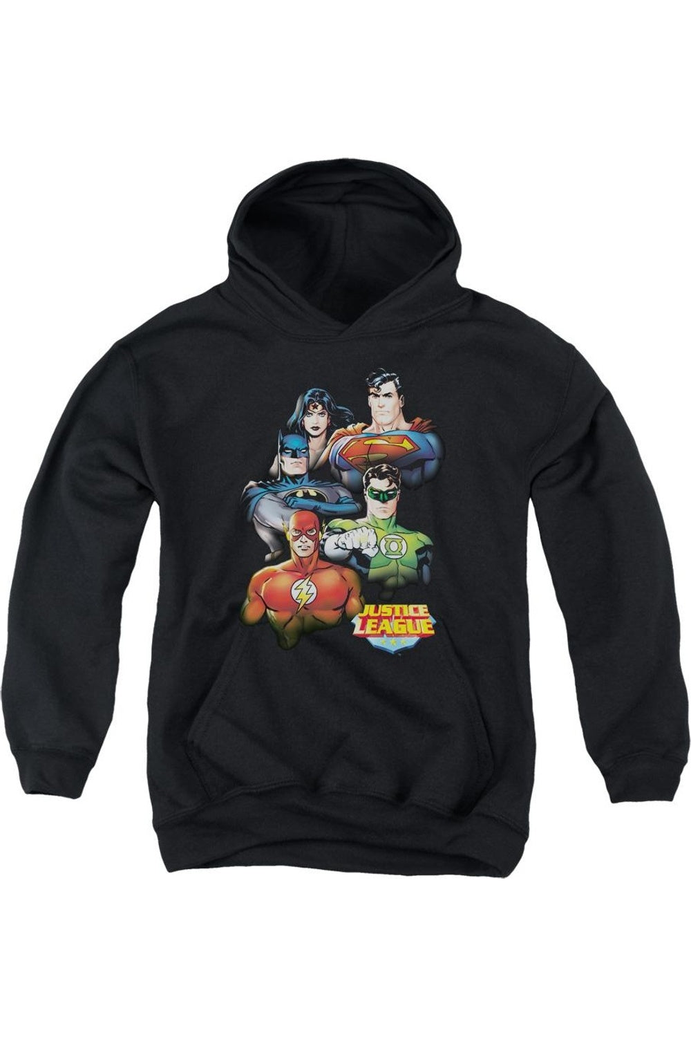Молодежная толстовка с капюшоном "Лига справедливости Америки" групповой портрет Gildan, черный
Молодежная толстовка с капюшоном "Лига справедливости Америки" групповой портрет Gildan, черный