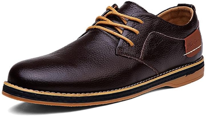 Мужские кожаные повседневные туфли - большой размер, мягкая стелька с амортизацией, стиль для офиса и официальной одежды Hoalox, коричневый
Мужские кожаные повседневные туфли - большой размер, мягкая стелька с амортизацией, стиль для офиса и официальной одежды Hoalox, коричневый