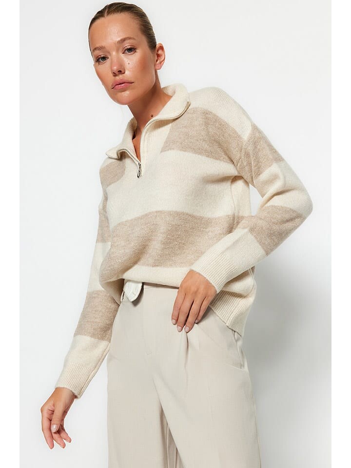 Пуловер trendyol, цвет beige/hellbraun
Пуловер trendyol, цвет beige/hellbraun