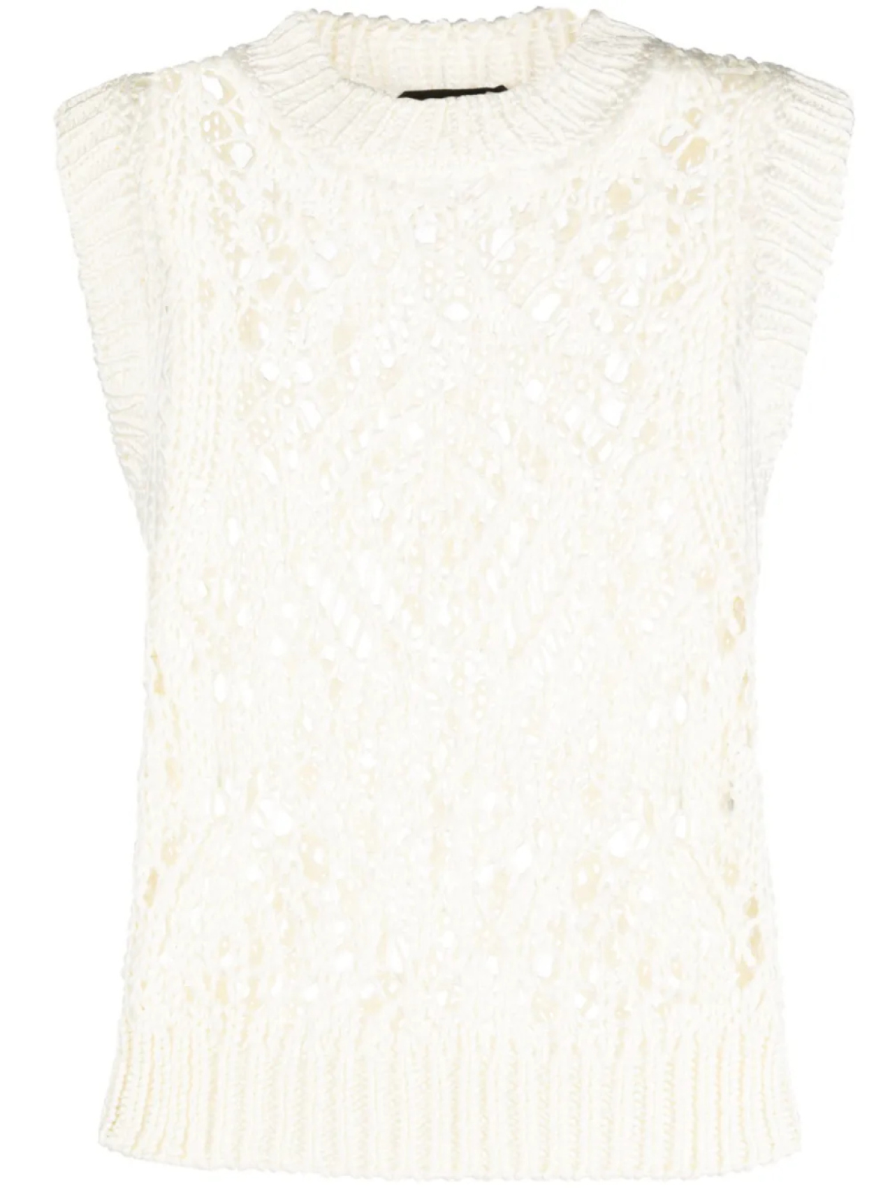 TOM FORD топ рыхлой вязки без рукавов, белый
TOM FORD топ рыхлой вязки без рукавов, белый