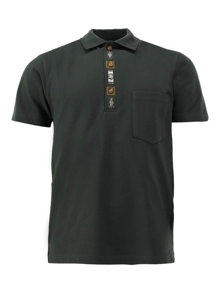 Рубашка-поло OS-Trachten, темно-зеленый
Рубашка-поло OS-Trachten, темно-зеленый