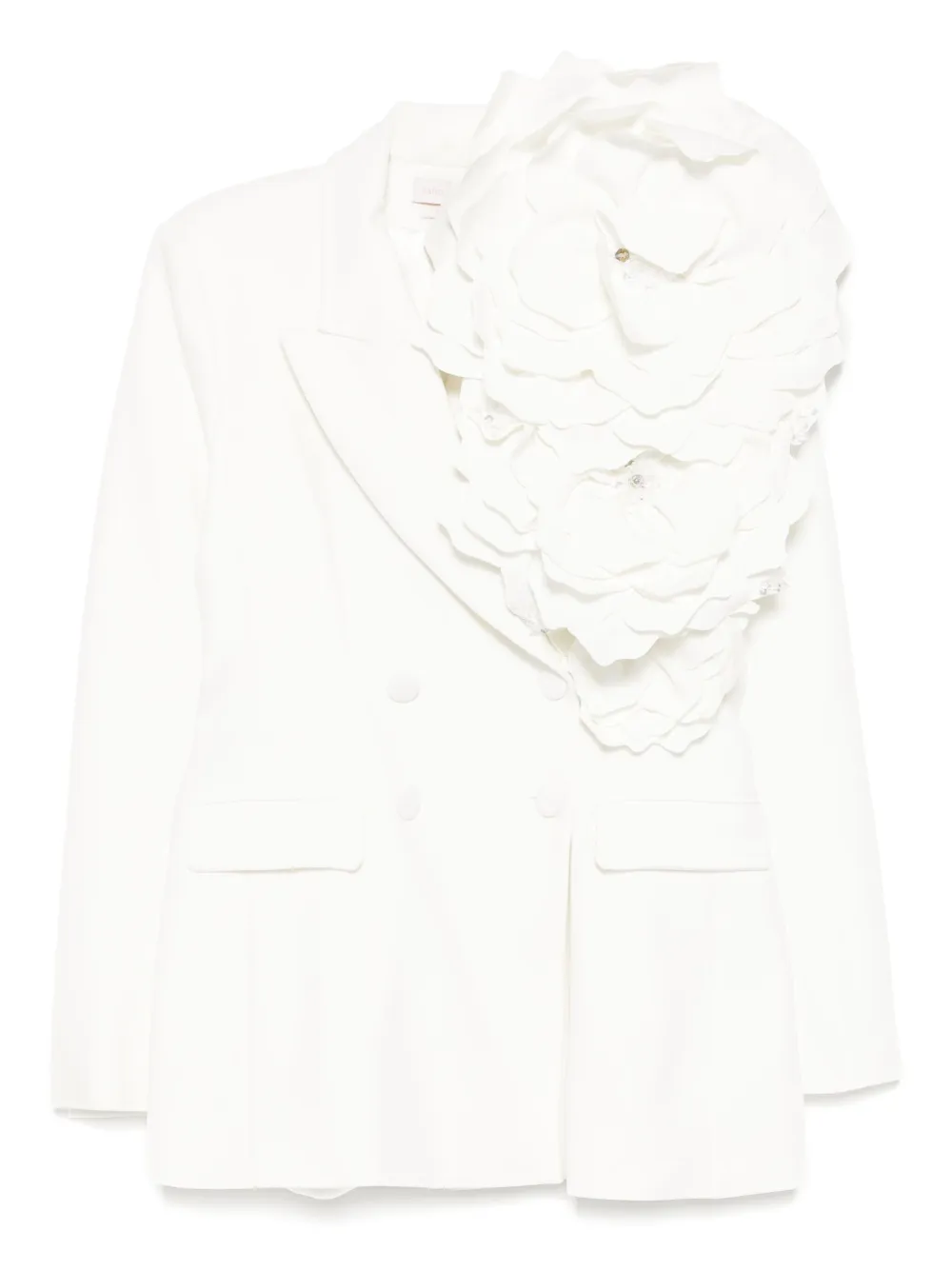 Приталенный блейзер с цветочным принтом Saiid Kobeisy, белый
Приталенный блейзер с цветочным принтом Saiid Kobeisy, белый