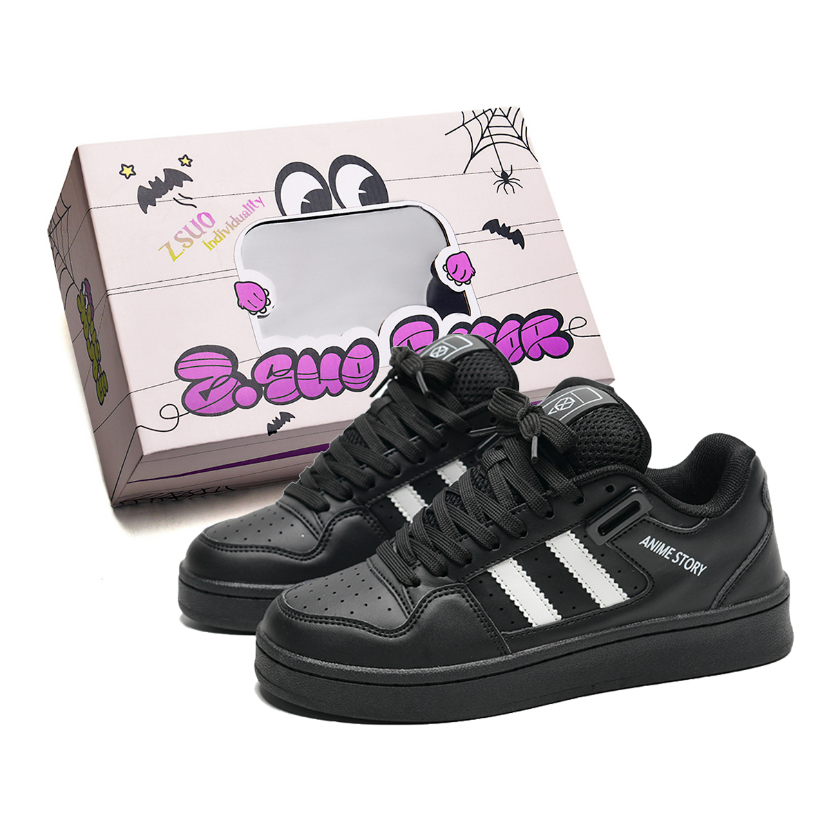 Z.SUO Скользоустойчивые легкие дышащие низкие скейтерские унисекс желто-черные с коробкой черные, цвет Black
Z.SUO Скользоустойчивые легкие дышащие низкие скейтерские унисекс желто-черные с коробкой черные, цвет Black