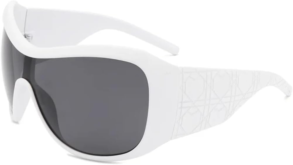 Роскошные солнцезащитные очки большого размера для женщин и мужчин, винтажные, популярные, в стиле хип-хоп, для вождения, защита от УФ-излучения UV400 UUPTTPL, White Gray
Роскошные солнцезащитные очки большого размера для женщин и мужчин, винтажные, популярные, в стиле хип-хоп, для вождения, защита от УФ-излучения UV400 UUPTTPL, White Gray