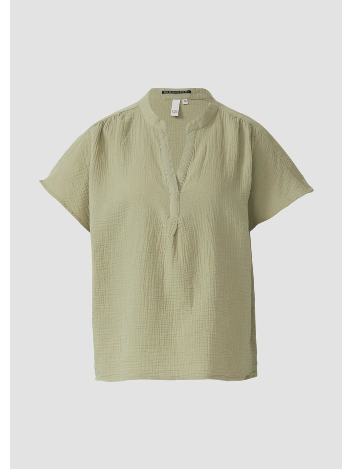 Блузка 7297_светло-оливково-зеленая QS
Блузка 7297_светло-оливково-зеленая QS