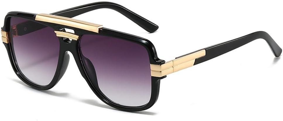 Мужские солнцезащитные очки в стиле ретро с двойной перемычкой, модные оранжево-голубые оттенки, защита от ультрафиолета UV400, женские солнцезащитные очки HVTVTLA, Black Gray Gradient
Мужские солнцезащитные очки в стиле ретро с двойной перемычкой, модные оранжево-голубые оттенки, защита от ультрафиолета UV400, женские солнцезащитные очки HVTVTLA, Black Gray Gradient