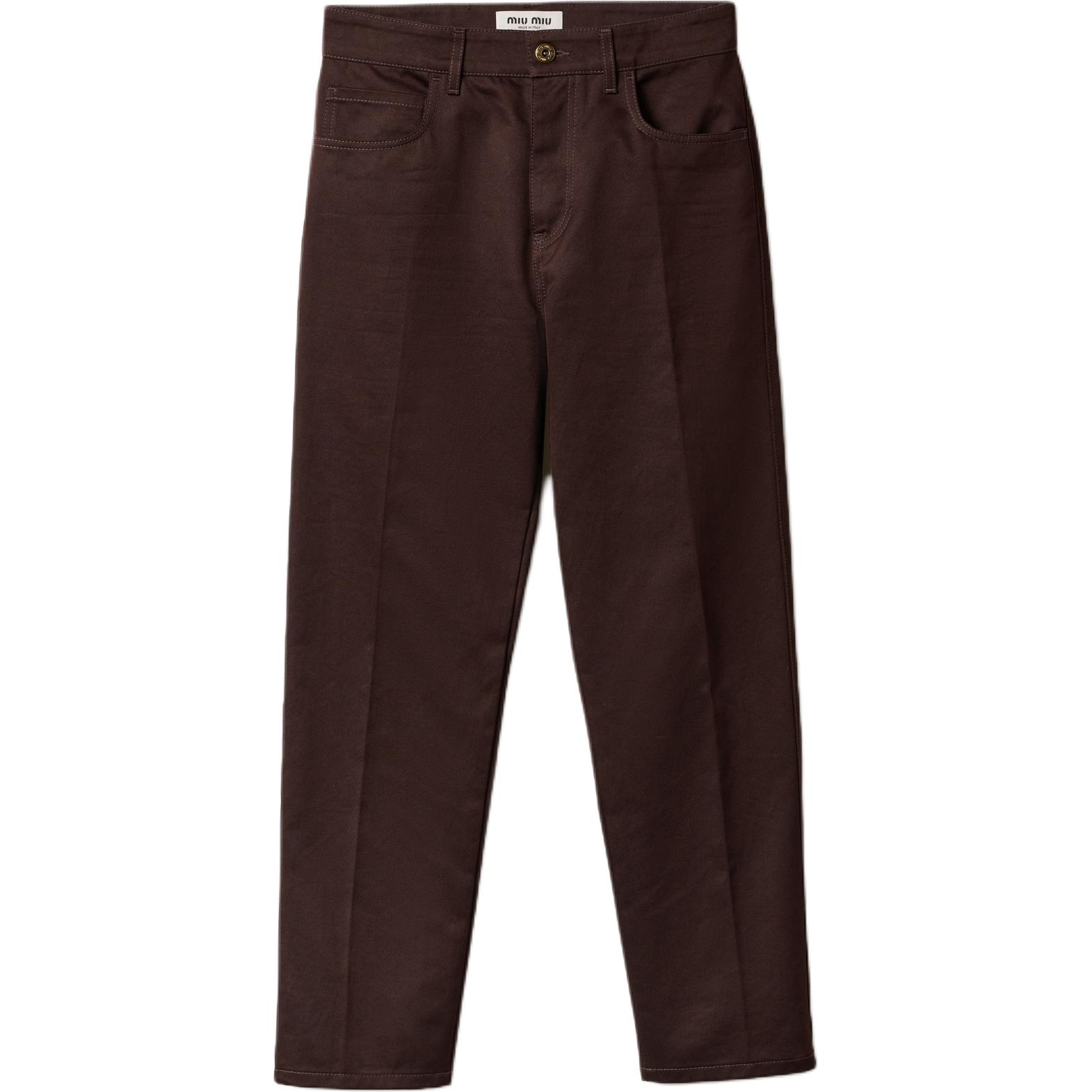 MIU MIU Женские повседневные брюки cocoa brown
MIU MIU Женские повседневные брюки cocoa brown