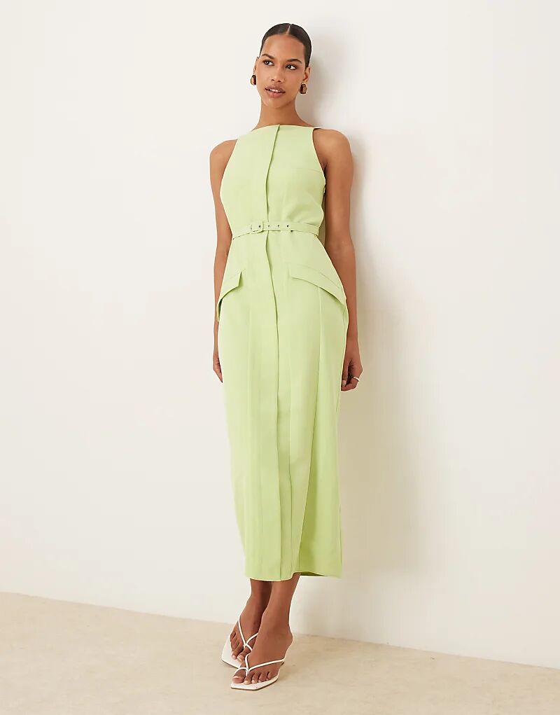 Платье миди ASOS DESIGN с косым вырезом, поясом и карманами цвета лайма
Платье миди ASOS DESIGN с косым вырезом, поясом и карманами цвета лайма