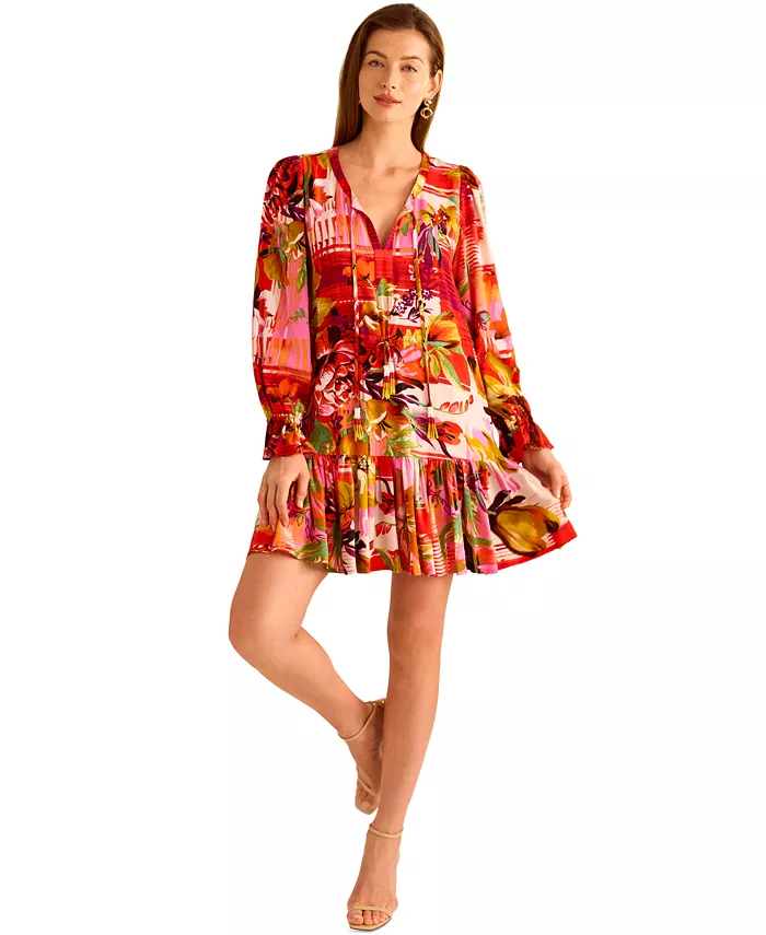 Женское мини-платье с принтом и рюшами по подолу Vince Camuto, красный
Женское мини-платье с принтом и рюшами по подолу Vince Camuto, красный