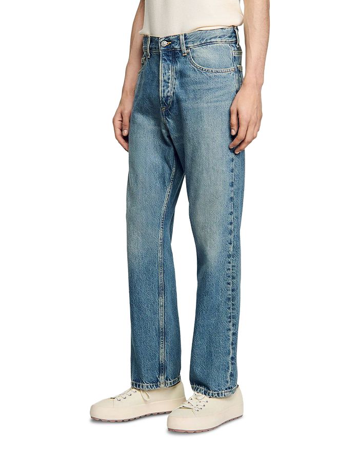 Выцветшие джинсы свободного кроя в винтажном синем дениме Sandro, синий
Выцветшие джинсы свободного кроя в винтажном синем дениме Sandro, синий