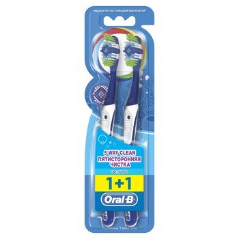 Oral-B Complete 5 Way Clean ручная зубная щетка, 2 шт.
Oral-B Complete 5 Way Clean ручная зубная щетка, 2 шт.