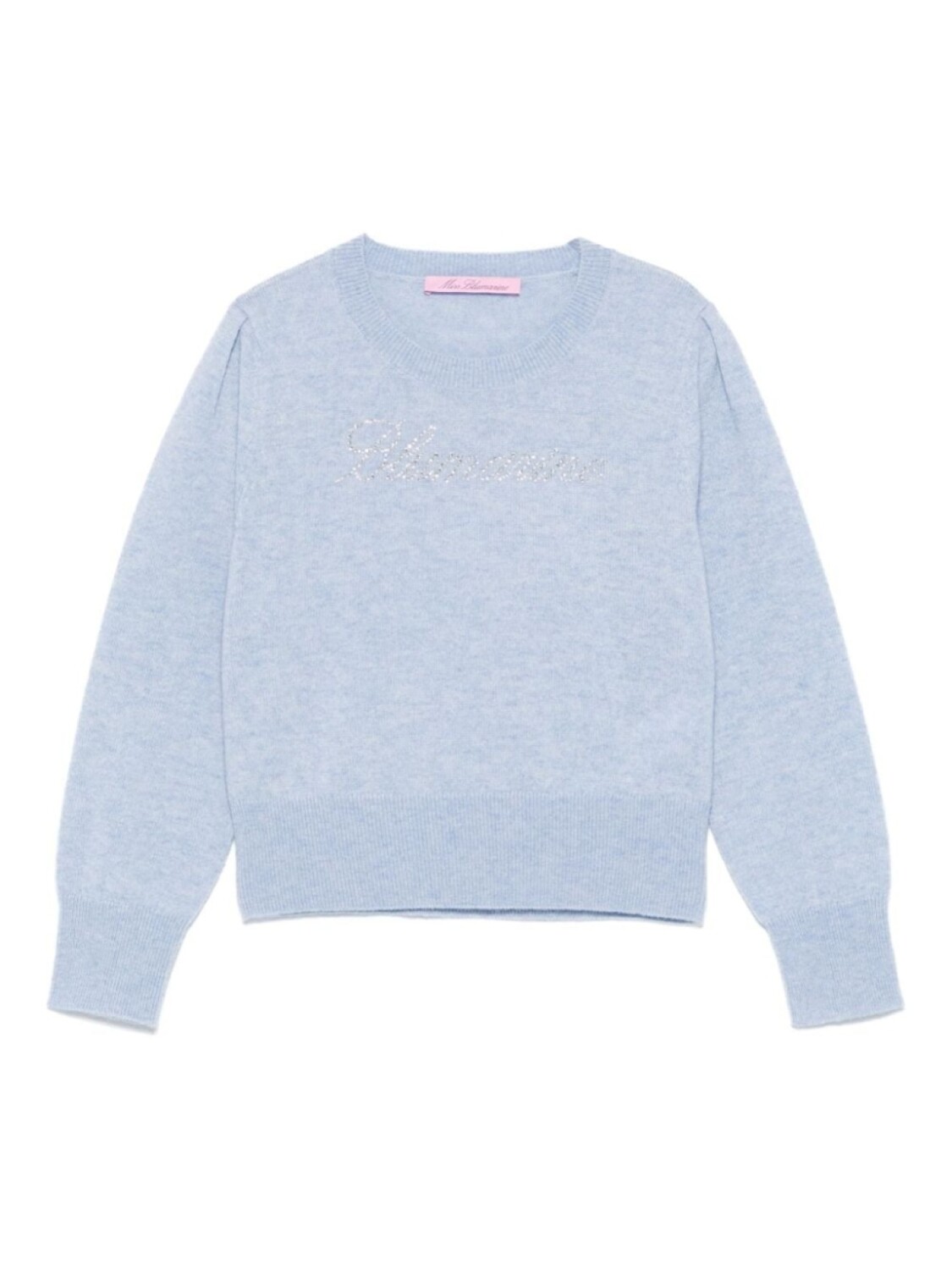 Miss Blumarine свитер с логотипом из страз, синий
Miss Blumarine свитер с логотипом из страз, синий