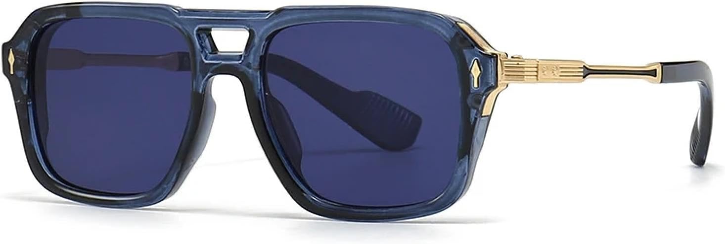 Ретро солнцезащитные очки с двойной перемычкой для женщин и градиентным переходом, модные солнцезащитные очки для мужчин с защитой от УФ-излучения UV400 HHZZYVY, Dark Blue
Ретро солнцезащитные очки с двойной перемычкой для женщин и градиентным переходом, модные солнцезащитные очки для мужчин с защитой от УФ-излучения UV400 HHZZYVY, Dark Blue