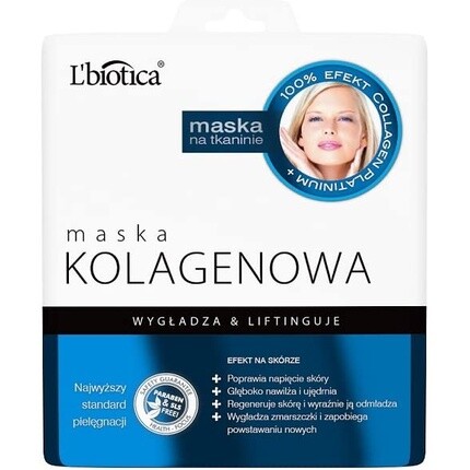 Коллагеновая тканевая маска для лица, L'Biotica
Коллагеновая тканевая маска для лица, L'Biotica