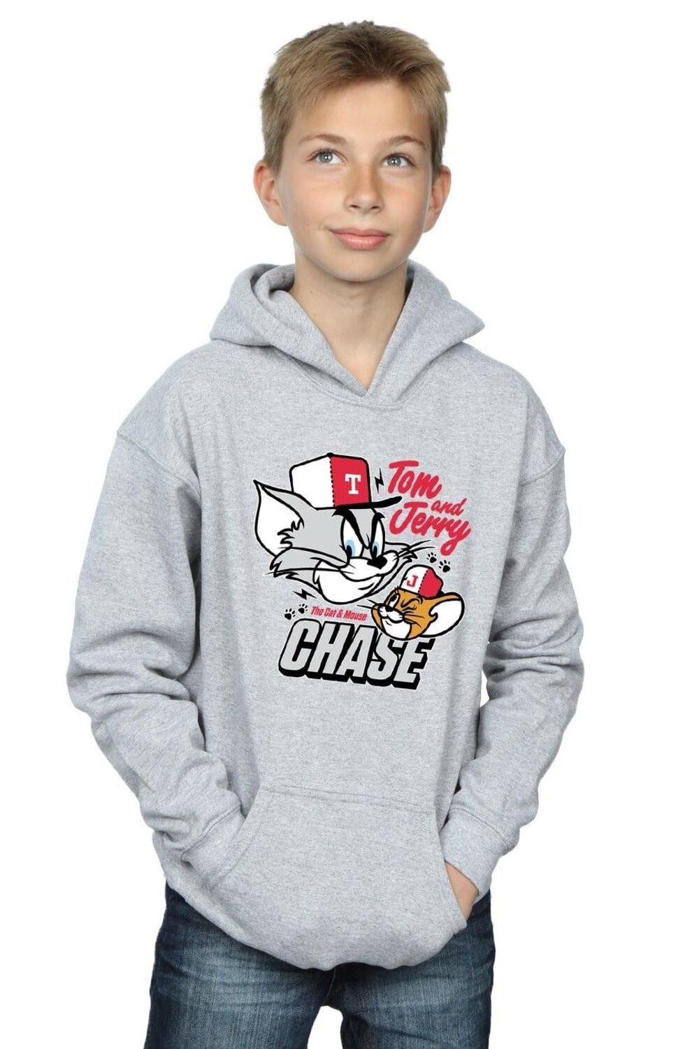 Толстовка с капюшоном в погоне за котами и мышами Tom & Jerry, серый
Толстовка с капюшоном в погоне за котами и мышами Tom & Jerry, серый