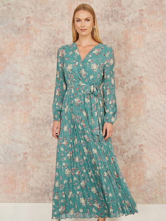 Цветочное плиссированное платье миди Yumi, цвет Mint Green/Multi
Цветочное плиссированное платье миди Yumi, цвет Mint Green/Multi