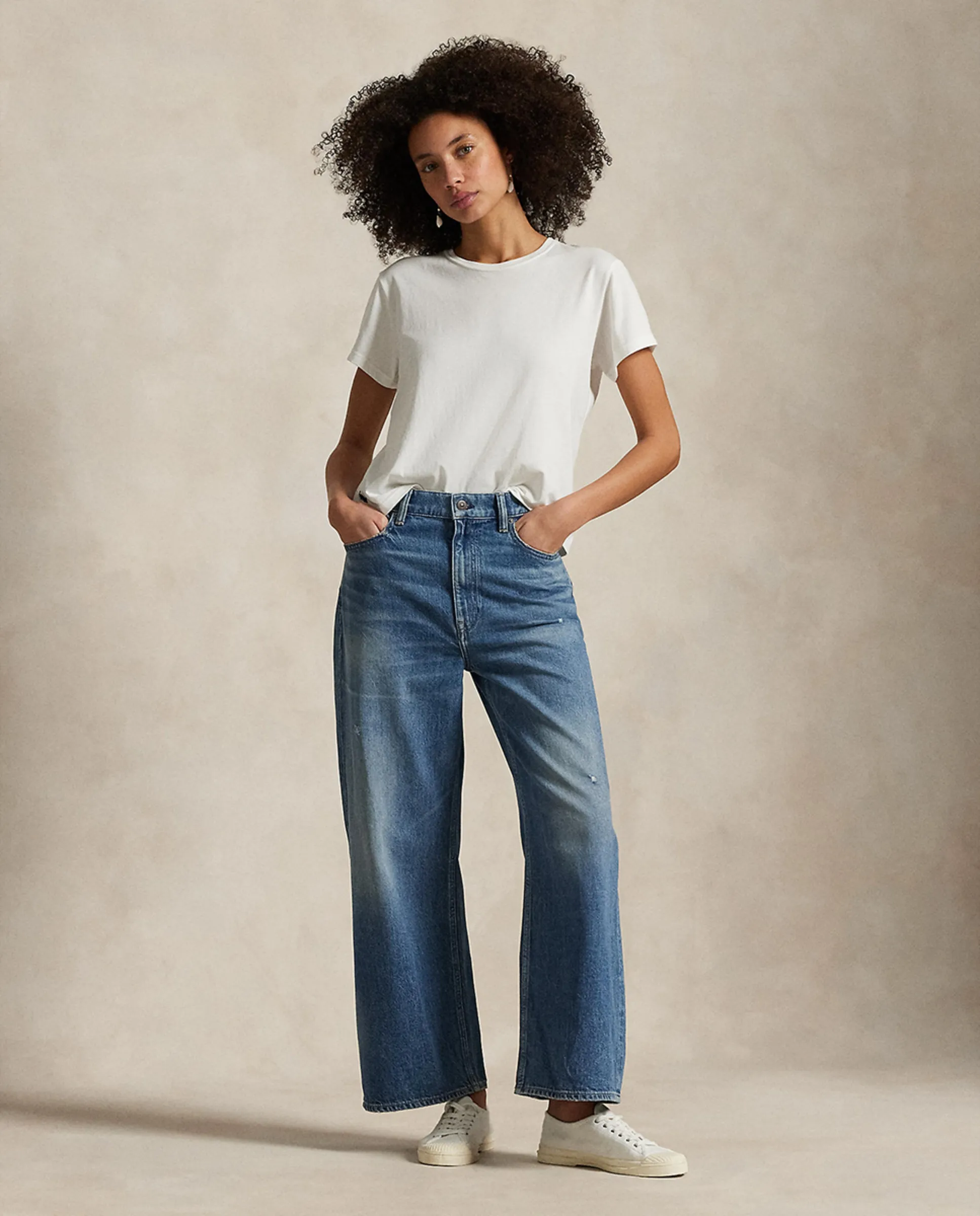 Женские джинсы прямого кроя с широкими штанинами и высокой посадкой Polo Ralph Lauren, синий
Женские джинсы прямого кроя с широкими штанинами и высокой посадкой Polo Ralph Lauren, синий