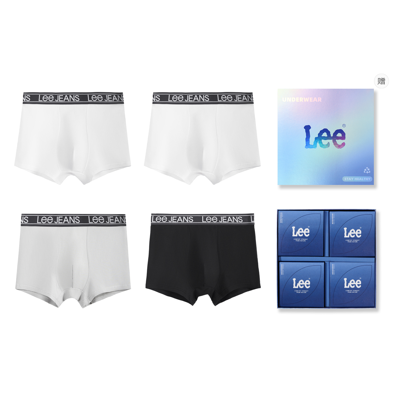 Трусы мужские 4 штуки подарочный набор Lee, Box 4 Pack (белый+белый+серый+черный)
Трусы мужские 4 штуки подарочный набор Lee, Box 4 Pack (белый+белый+серый+черный)