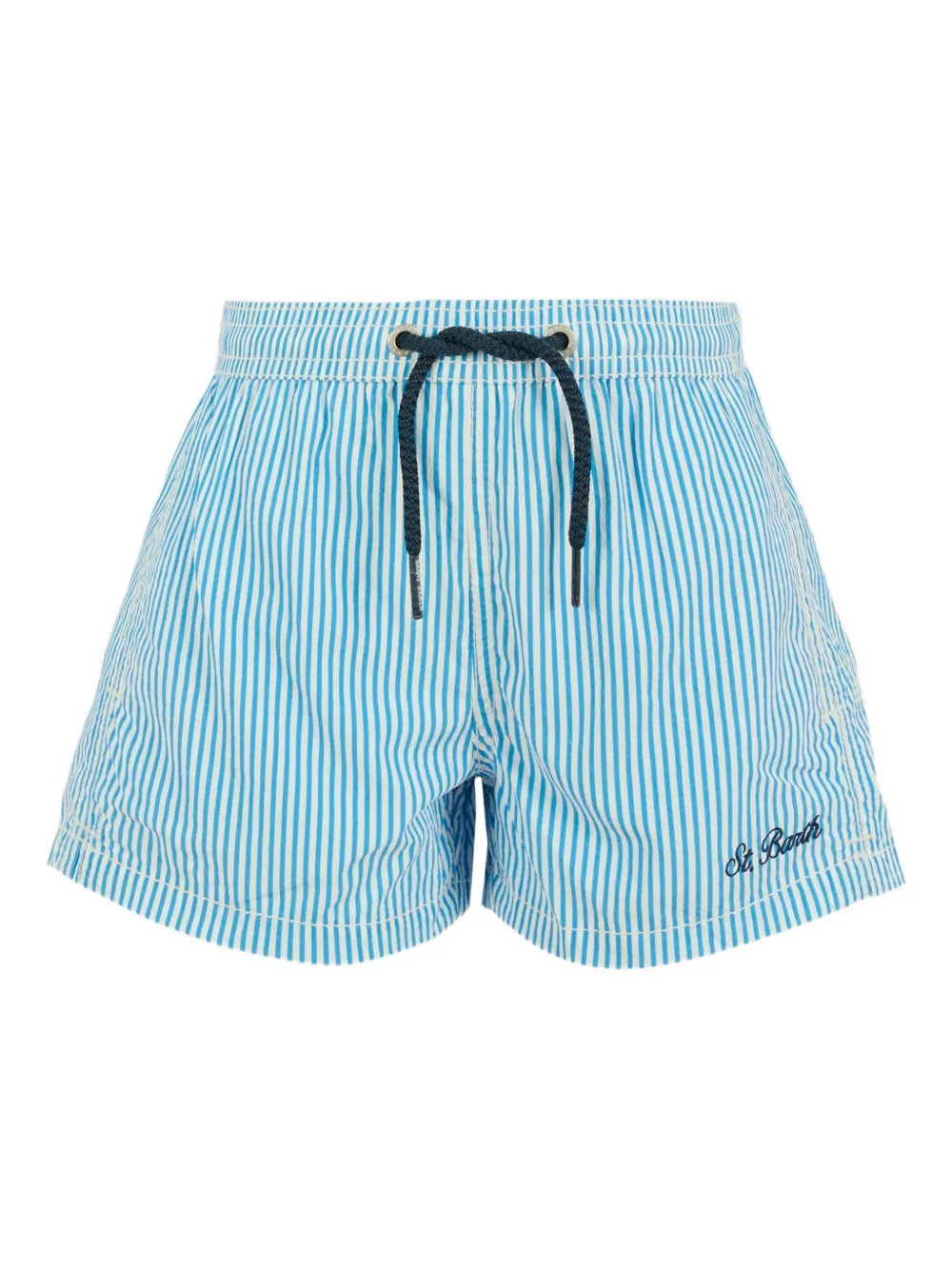 Полосатые шорты для плавания с завязками MC2 Saint Barth Kids, синий 
Полосатые шорты для плавания с завязками MC2 Saint Barth Kids, синий