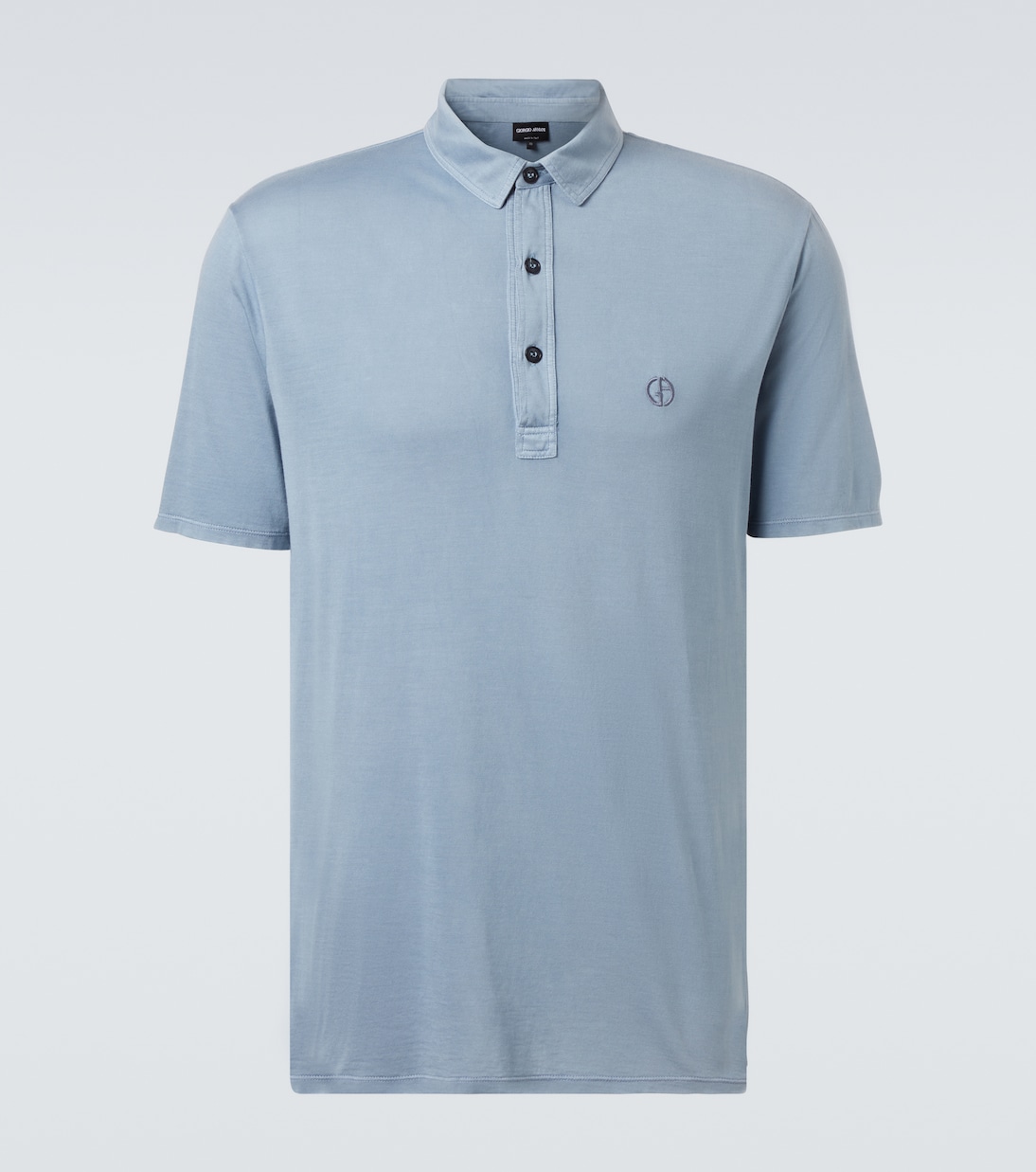 Шёлковая и хлопковая поло Giorgio Armani, Sky
Шёлковая и хлопковая поло Giorgio Armani, Sky