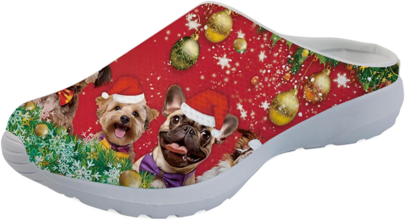 Мужские садовые сабо GLENLCWE, женские сабо-сандалии, сетчатые пляжные тапочки для душа, повседневные мюли с поддержкой свода стопы для дома и улицы, Christmas Puppy
Мужские садовые сабо GLENLCWE, женские сабо-сандалии, сетчатые пляжные тапочки для душа, повседневные мюли с поддержкой свода стопы для дома и улицы, Christmas Puppy