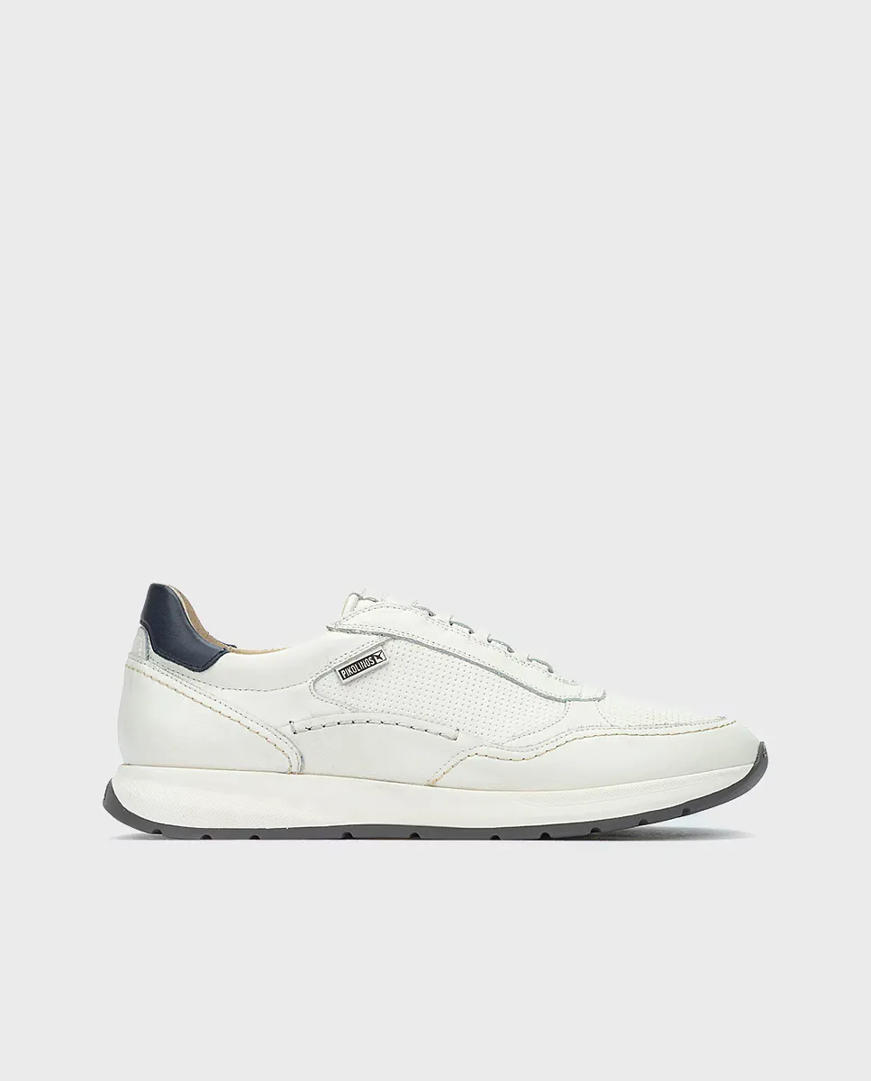 Мужские кожаные кроссовки со съемной и мягкой стелькой из пены с эффектом памяти Pikolinos, белый
Мужские кожаные кроссовки со съемной и мягкой стелькой из пены с эффектом памяти Pikolinos, белый