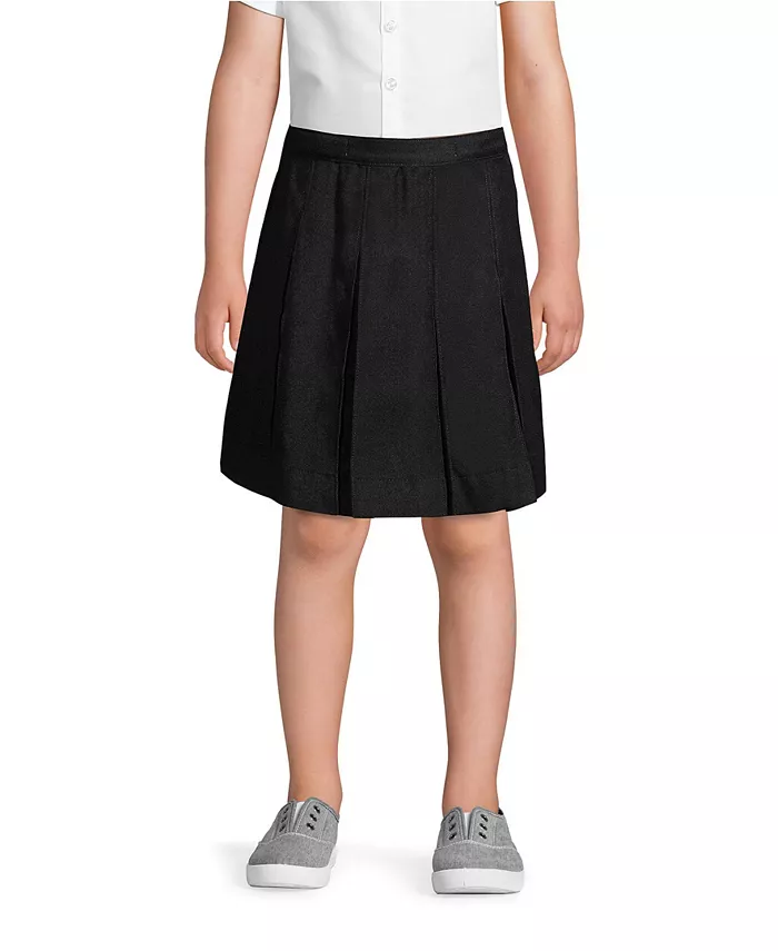 Юбка с коробчатыми складками для девочек постарше до колена Lands' End, черный
Юбка с коробчатыми складками для девочек постарше до колена Lands' End, черный