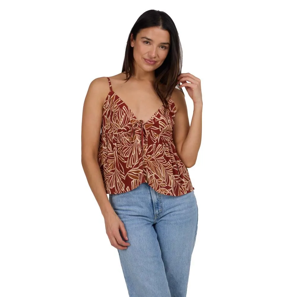 Футболка без рукавов Salty Crew Mainland cami, коричневый 
Футболка без рукавов Salty Crew Mainland cami, коричневый