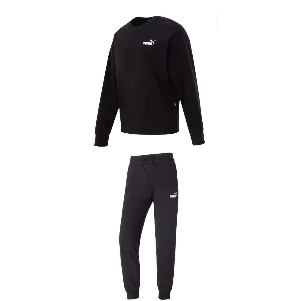 PUMA Спортивный костюм женский комплект черный топ+черные брюки
PUMA Спортивный костюм женский комплект черный топ+черные брюки