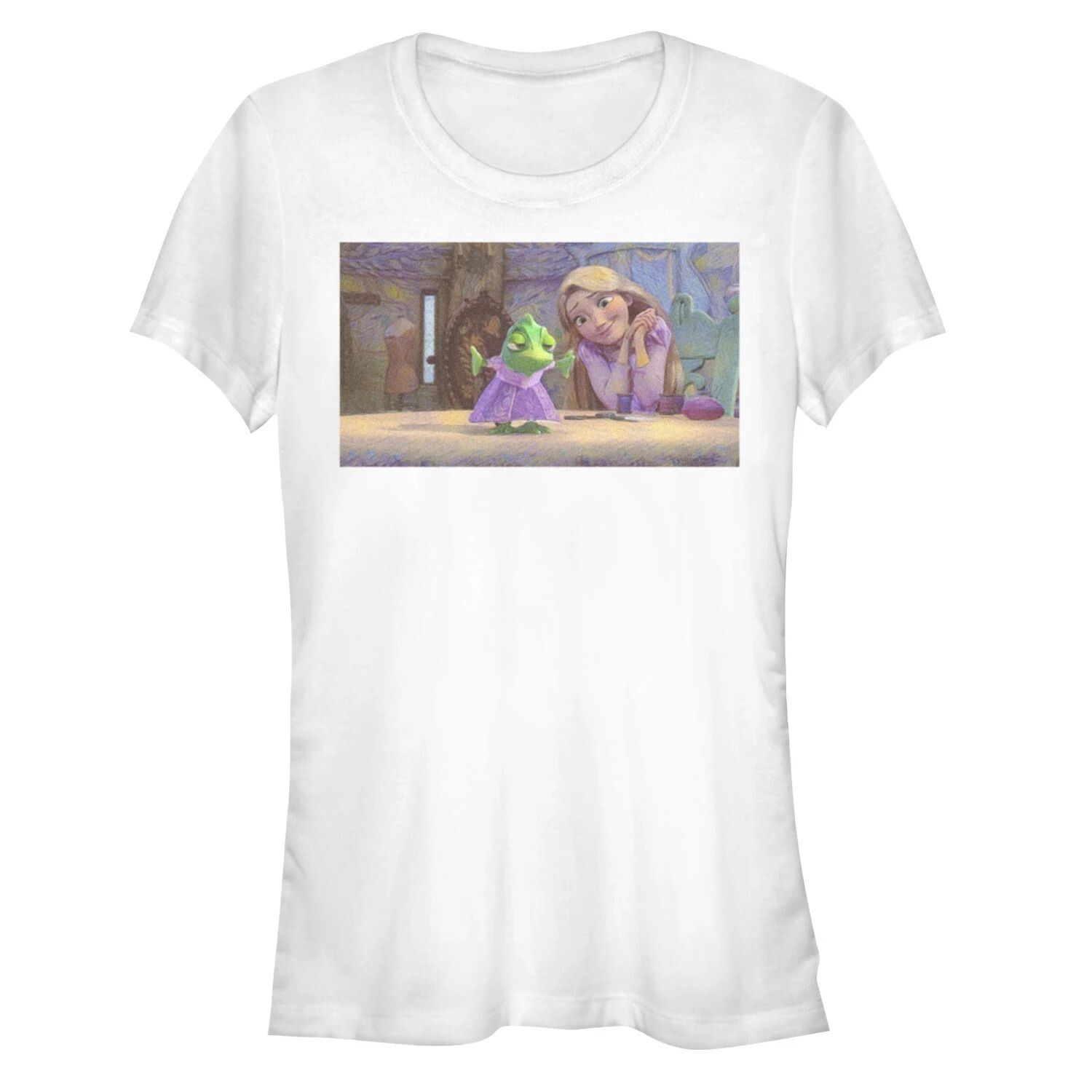 Облегающая футболка Disney's Juniors Tangled Pretty Pascal Painting Licensed Character
Облегающая футболка Disney's Juniors Tangled Pretty Pascal Painting Licensed Character