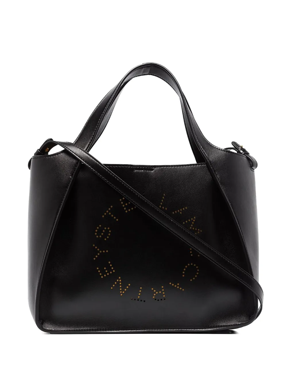 Кожаная сумка на плечо с перфорацией Stella Mccartney, черный
Кожаная сумка на плечо с перфорацией Stella Mccartney, черный