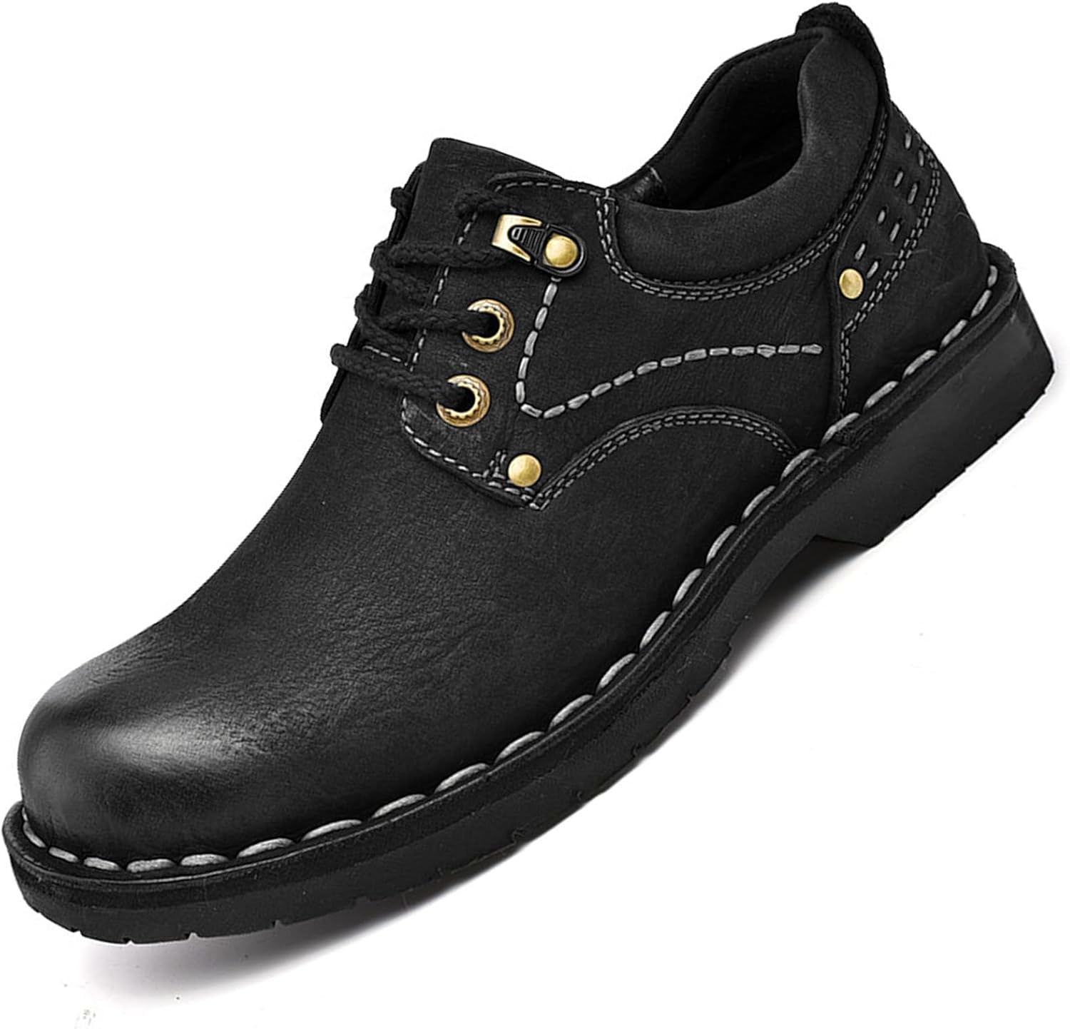 Мужские повседневные оксфорды из натуральной кожи на шнуровке, модные лоферы с круглым носком без шнуровки для работы и бизнеса, удобная нескользящая формальная обувь Amazideal, черный
Мужские повседневные оксфорды из натуральной кожи на шнуровке, модные лоферы с круглым носком без шнуровки для работы и бизнеса, удобная нескользящая формальная обувь Amazideal, черный