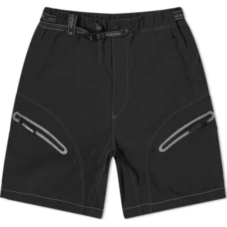 Легкие шорты для походов с поясом And Wander, черный
Легкие шорты для походов с поясом And Wander, черный