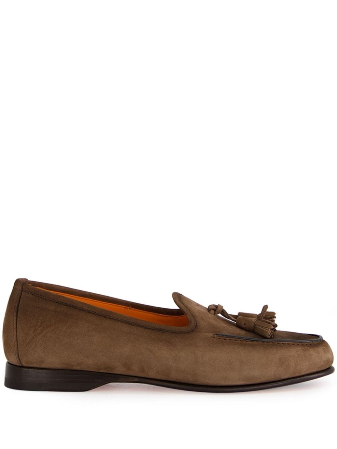 Замшевые лоферы Santoni с кисточками, коричневый
Замшевые лоферы Santoni с кисточками, коричневый