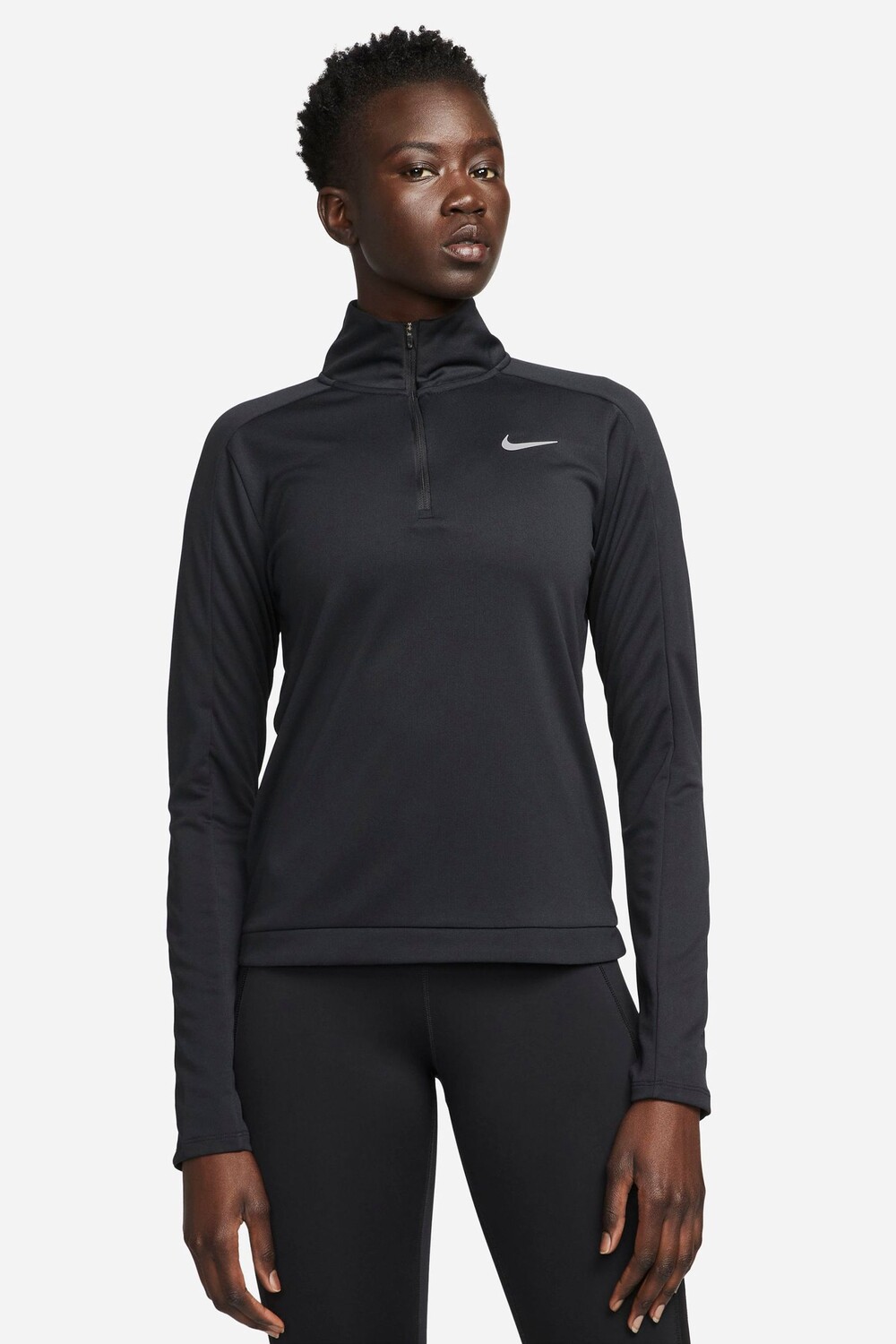 Толстовка Dri-FIT с короткой молнией Nike, черный
Толстовка Dri-FIT с короткой молнией Nike, черный