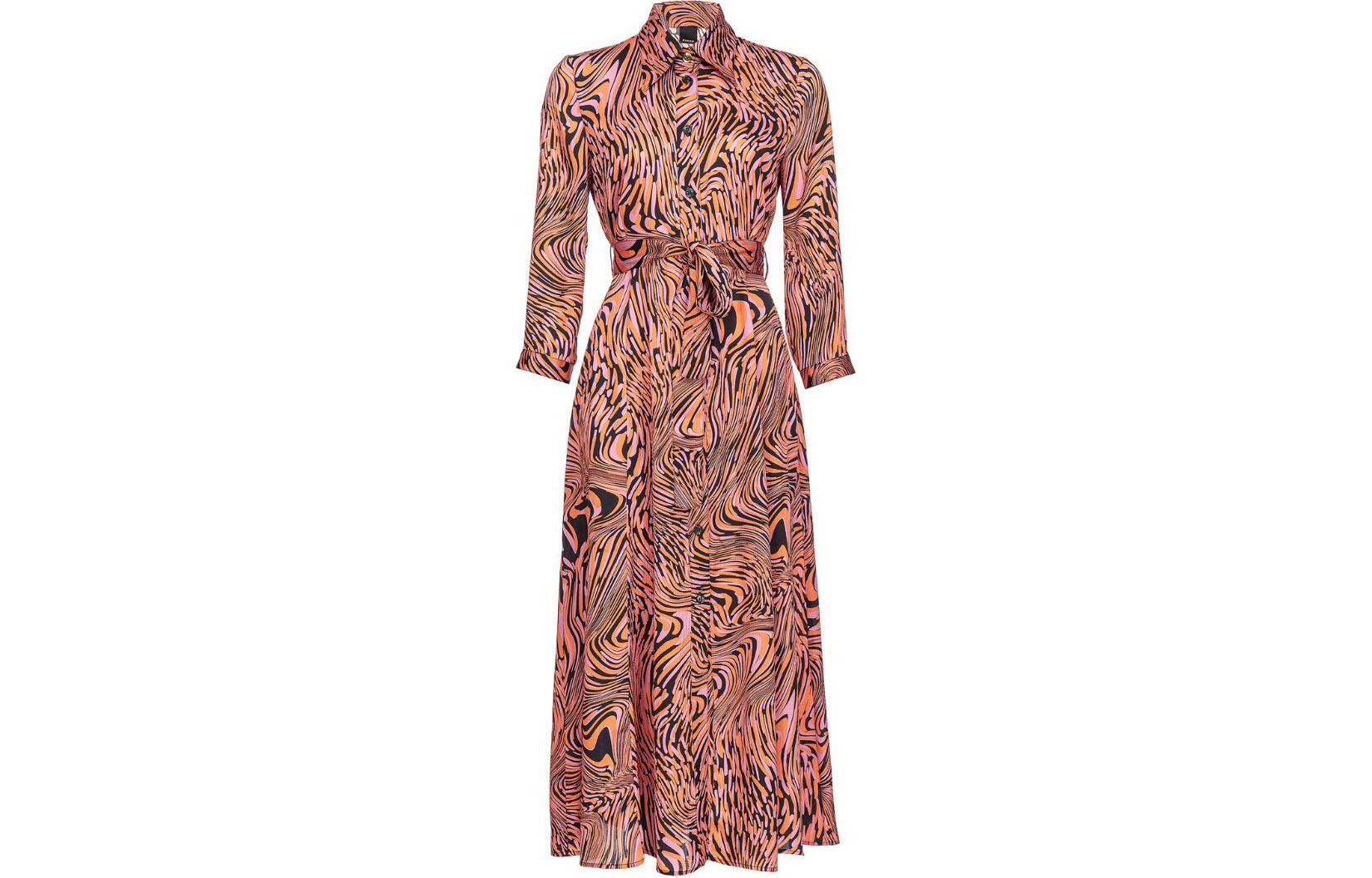 Платье с принтом, длинным рукавом и поясом PINKO, розовый
Платье с принтом, длинным рукавом и поясом PINKO, розовый