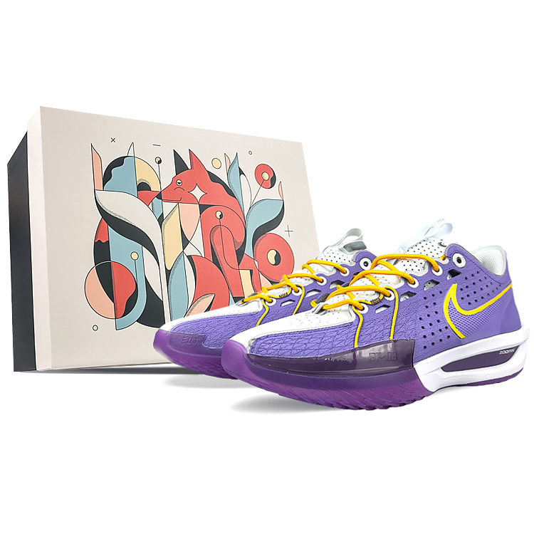 Nike Эйр Зум Джи Ти Кат 3 Амортизирующие противоскользящие и износостойкие низкие баскетбольные кроссовки унисекс фиолетово-серые - белые, цвет White
Nike Эйр Зум Джи Ти Кат 3 Амортизирующие противоскользящие и износостойкие низкие баскетбольные кроссовки унисекс фиолетово-серые - белые, цвет White