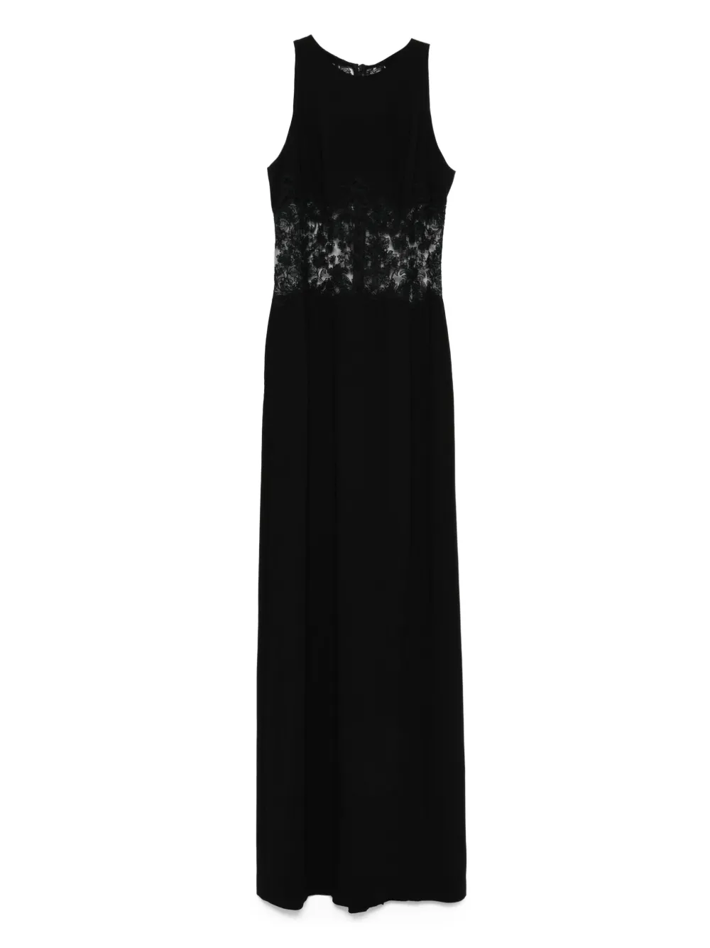 Платье без рукавов с кружевной вставкой Ermanno Scervino, черный
Платье без рукавов с кружевной вставкой Ermanno Scervino, черный