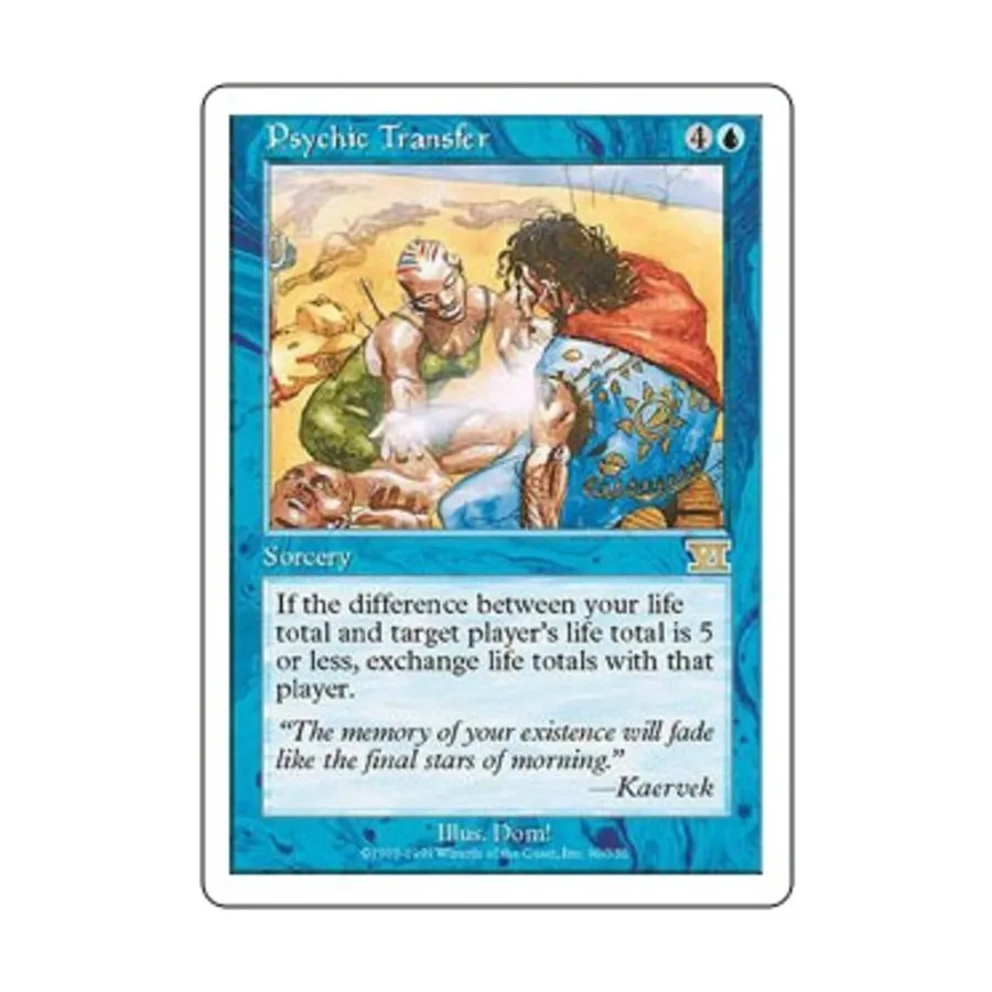 CCG Психический перенос (С), MTG - 6th Edition (Classic)
CCG Психический перенос (С), MTG - 6th Edition (Classic)