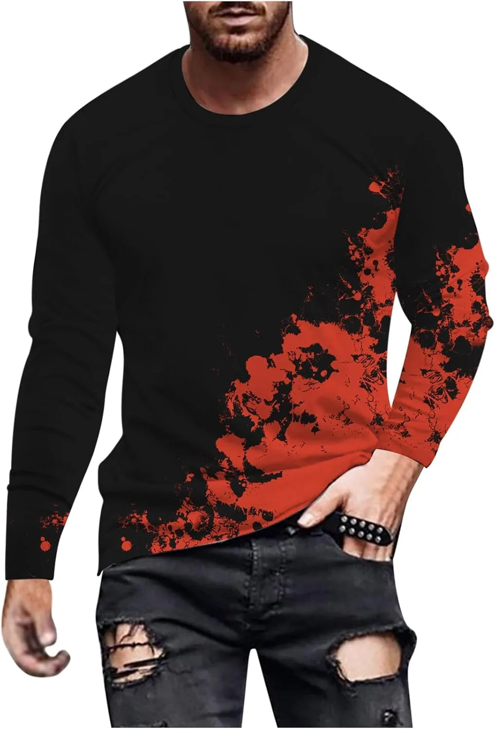 Футболка Muscularfit с принтом, контрастные цвета, свободный крой
Футболка Muscularfit с принтом, контрастные цвета, свободный крой