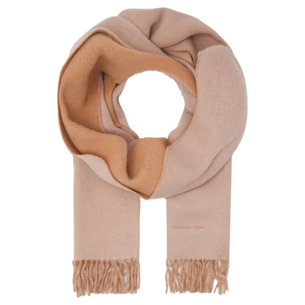 Шерстяной двусторонний шарф Calvin Klein, коричневый
Шерстяной двусторонний шарф Calvin Klein, коричневый